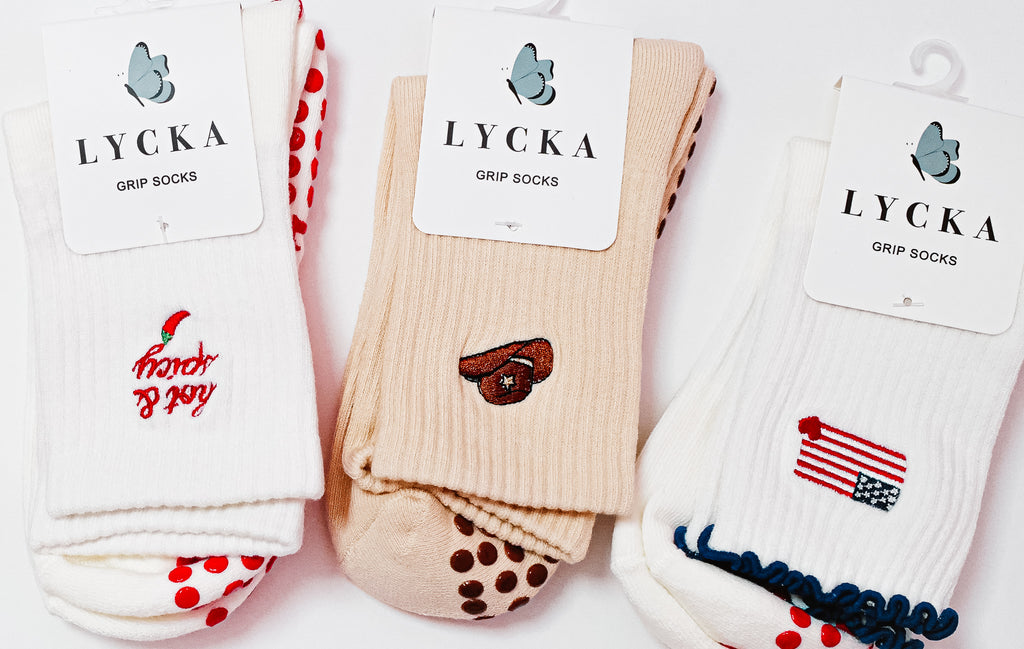 Cowboy Hat Grip Socks
